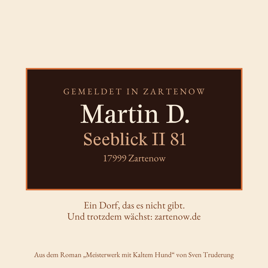 Klingelschild Martin D.